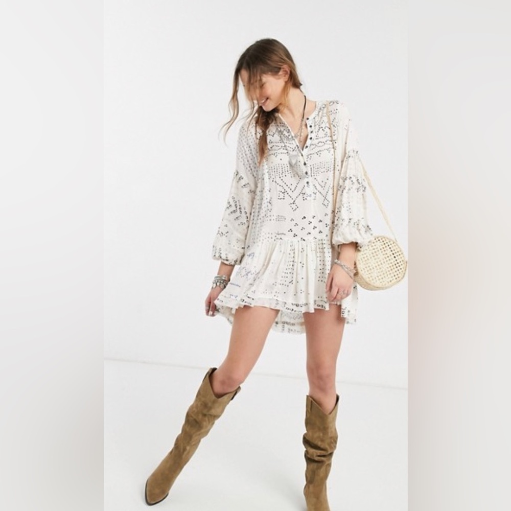Free People Shibori Mini Dress